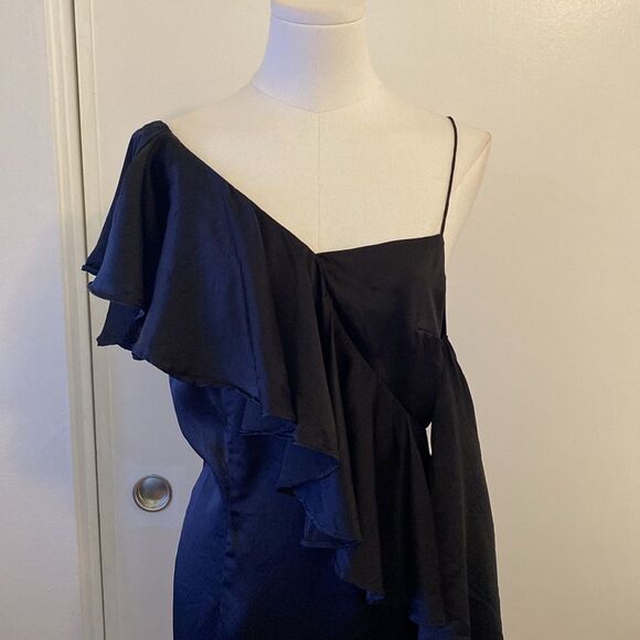 Revolve MLM Label Black Clyde Mini Dress Size Medium - Picture 5 of 14